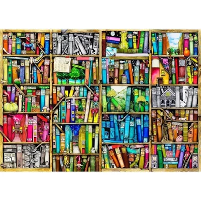 Wooden City LB4000-0128-XXXL - Könyvespolc - 4000 db-os fa puzzle