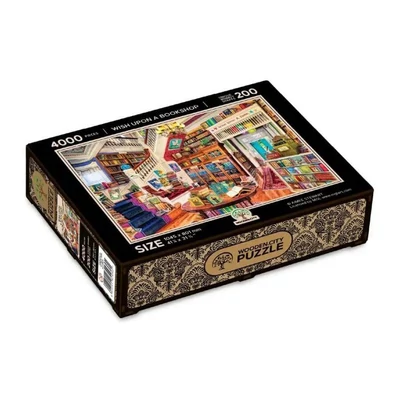 Wooden City LB4000-0137-XXXL - Könyvek varázsa - 4000 db-os fa puzzle