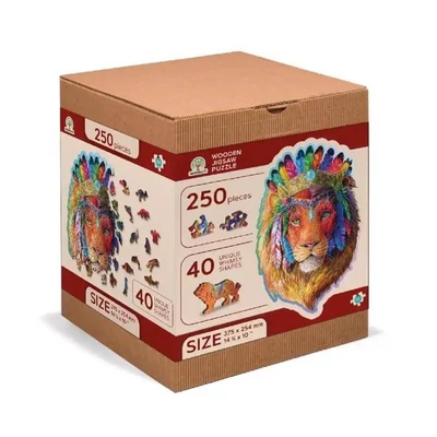 Wooden City NB0095-L - Misztikus oroszlán - 250 db-os fa puzzle