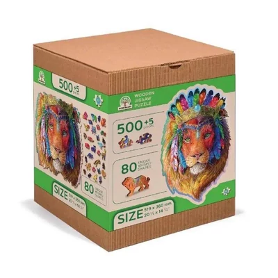 Wooden City NB0095-XL - Misztikus oroszlán - 505 db-os fa puzzle