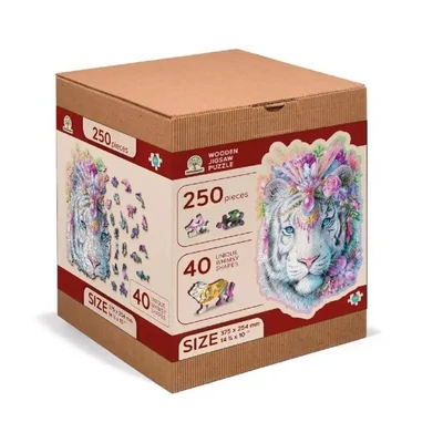 Wooden City NB0096-L - Misztikus tigris - 250 db-os fa puzzle