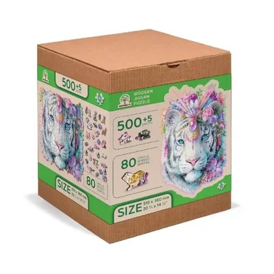 Wooden City NB0096-XL - Misztikus tigris - 505 db-os fa puzzle