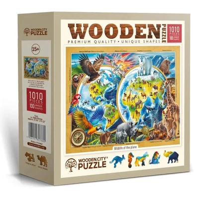 Wooden City NB0820-XL - A Föld élővilága - 1010 db-os fa puzzle