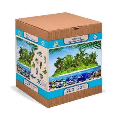 Wooden City NB200-0122-M - A kincses sziget - 200 db-os fa puzzle