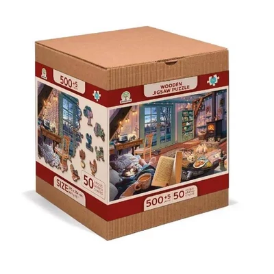 Wooden City NB505-0145-L - Otthonos menedék - 505 db-os fa puzzle
