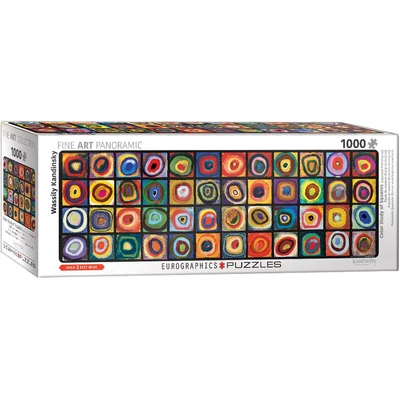 EuroGraphics 6010-5443 - Panoráma puzzle - Color Study of Squares, Kandinsky - 1000 db-os puzzle