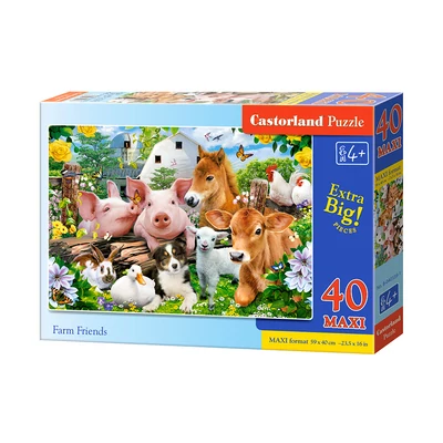 Castorland B-040339 - Farm Friends - 40 db-os Maxi puzzle