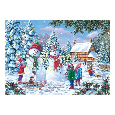 House of Puzzles 0718 - Let It Snow - 4 x 500 db-os puzzle