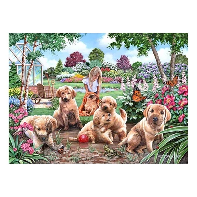 House of Puzzles 0556 - Mucky Pups - 500 db-os XXL puzzle
