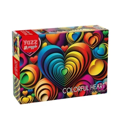 Yazz 3831 - Colorful Heart - 1000 db-os puzzle
