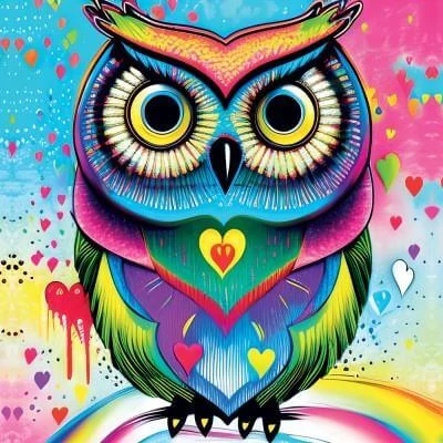 Yazz 3807 - Pop-art Owl - 1023 db-os puzzle