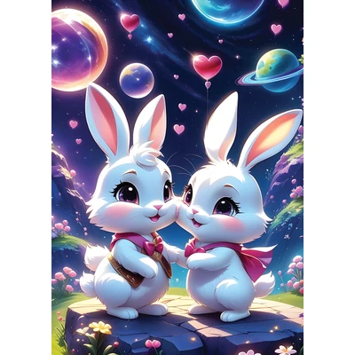 Yazz 3857 - Bunnies in Love - 1000 db-os puzzle