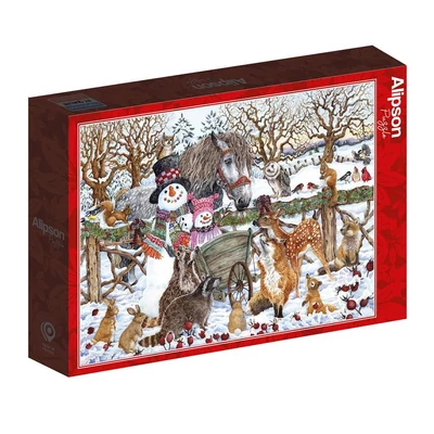 Alipson 50052 - Two Snowmen Winter Scene - 500 db-os puzzle