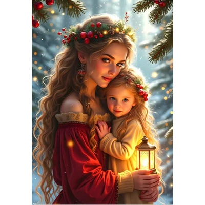 Alipson 50279 - Christmas Tenderness - Mother and Daughter Collection - 1000 db-os puzzle