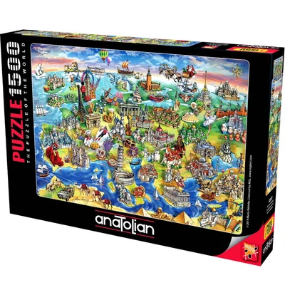 Anatolian 4557 - European World - 1500 db-os puzzle
