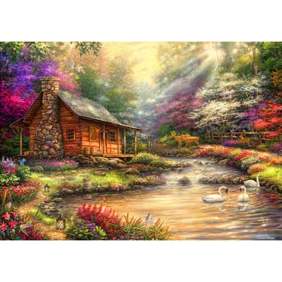 Bluebird puzzle 90211 - Brookside Retreat - 1000 db-os puzzle