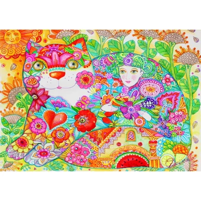 Bluebird 90242 - Flowers - 1000 db-os puzzle