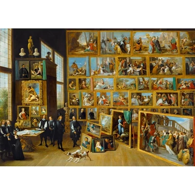 Bluebird 1000 db-os puzzle - Art by David Teniers the Younger - The Art Collection of Archduke Leopold Wilhelm in Brussels, 1652 (60290)