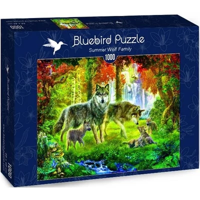 Bluebird puzzle 70156 - Summer Wolf Family - 1000 db-os puzzle