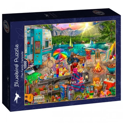 Bluebird 90701 - The Family Campsite - 1000 db-os puzzle