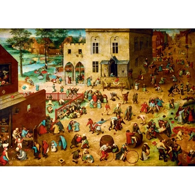 Bluebird 60231 - Pieter Bruegel the Elder - Children&#039;s Games, 1560 - 1000 db-os Art by puzzle