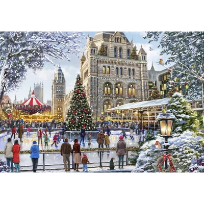 Bluebird 90526 - Skating Outside Natural History Museum - 1000 db-os Art by puzzle