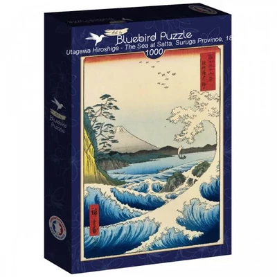 Bluebird 60308 -Utagawa Hiroshige - The Sea at Satta, Suruga Province, 1859 - 1000 db-os Art by puzzle 