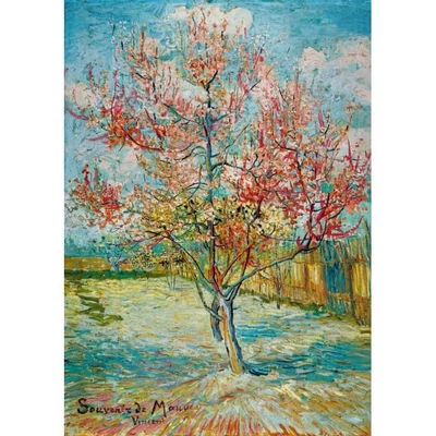 Bluebird 60306 -Pink Peach Trees (Souvenir de Mauve), Vincent Van Gogh, 1888 - 1000 db-os Art by puzzle