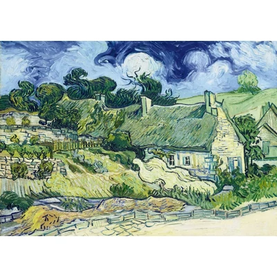 Bluebird 60303 - Vincent Van Gogh - Thatched Cottages at Cordeville, 1890 - 1000 db-os Art by puzzle