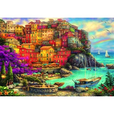  Bluebird 90325 - A Beautiful Day at Cinque Terre - 1000 db-os puzzle