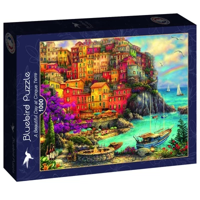  Bluebird 90325 - A Beautiful Day at Cinque Terre - 1000 db-os puzzle