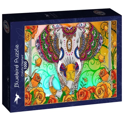 Bluebird 90333 - Colorful Elephant - 1000 db-os puzzle