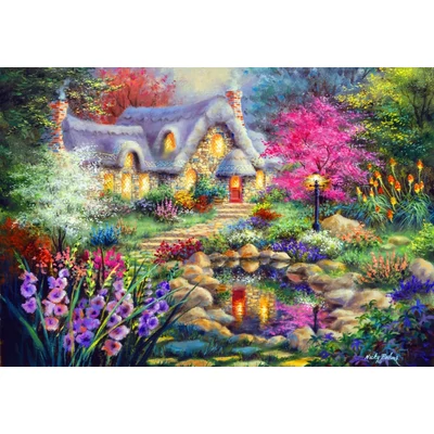 Bluebird 90351 - Cottage Pond - 1000 db-os puzzle