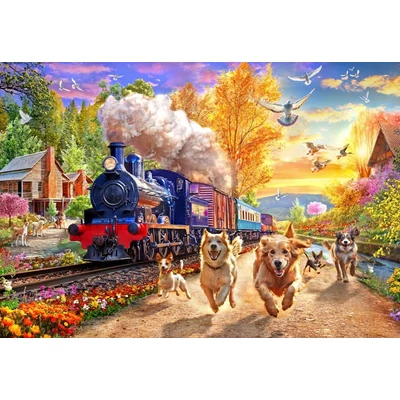 Bluebird 90985 - Following the Train - 1000 db-os puzzle