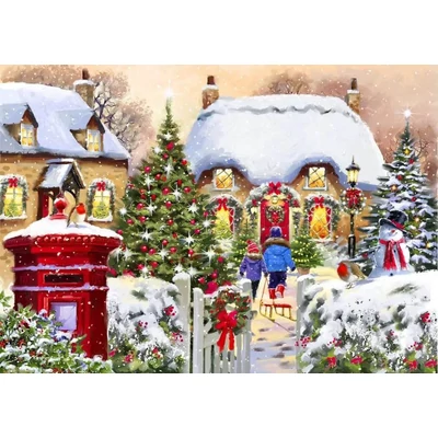 Bluebird 90152 -Winter Cottage - 1000 db-os puzzle 