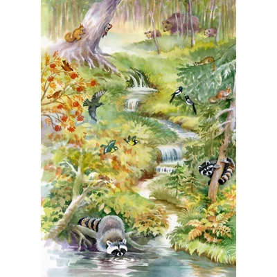 Bluebird 90135 - Forest animals - 1000 db-os puzzle