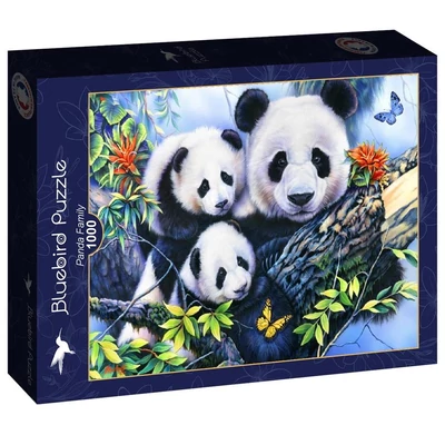 Bluebird 90154 - Panda Family - 1000 db-os puzzle
