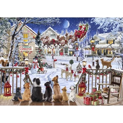 Bluebird 90534 -Pets on Porch - 1500 db-os puzzle