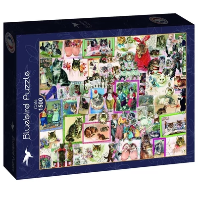 Bluebird 90309 - Cats - 1500 db-os puzzle