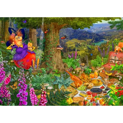 Bluebird 90319 - The Witch Picnic - 1500 db-os puzzle