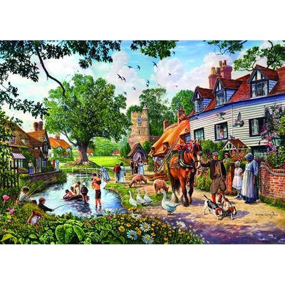Bluebird 500 db-os puzzle - A Village in Summer (90568)