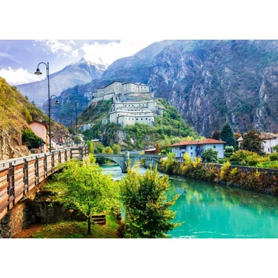 Bluebird 90416 - Fort of Bard, Italy - 500 db-os puzzle