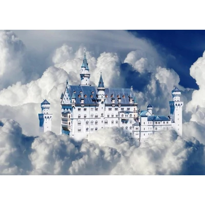 Bluebird 90105 - Neuschwanstein Castle in Clouds - 500 db-os puzzle