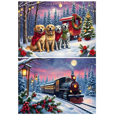 Bluebird 91101 - Christmas is Coming - 2 x 500 db-os puzzle