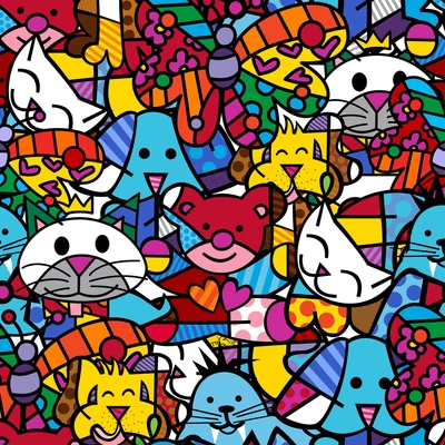 Bluebird 91163 - Romero Britto - Best Friends - 1000 db-os puzzle