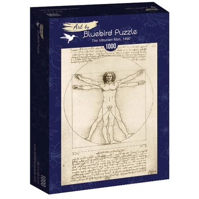 Bluebird Art by 60009 - Da Vinci - The Vitruvian Man - 1000 db-os puzzle