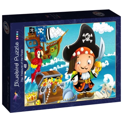 Bluebird 90045 - The Treasure of the Pirate - Kids 48 db-os puzzle