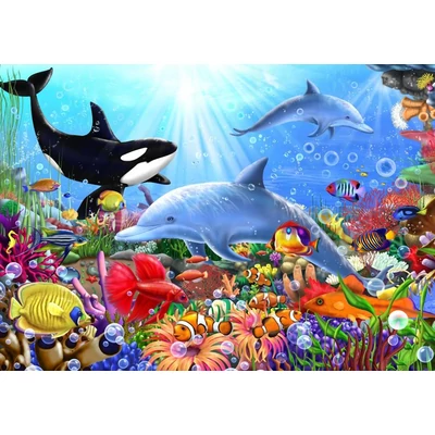 Bluebird puzzle 70028 - Bright Undersea World - 1500 db-os puzzle