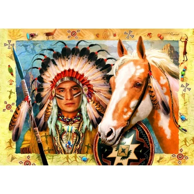 Bluebird 70284 - Indian Chief - 1500 db-os puzzle