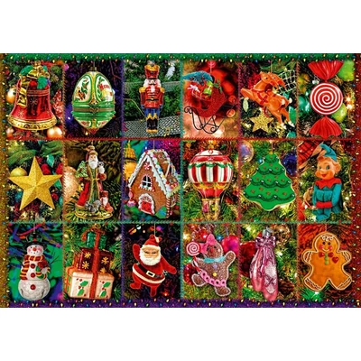 Bluebird 70325 - Festive Ornaments - 1000 db-os puzzle